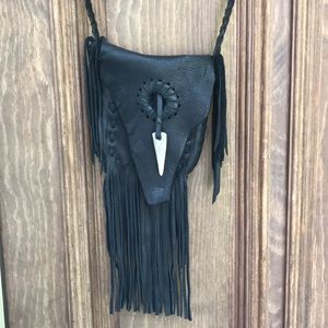 Hide and Hunter fringed leather crossbody